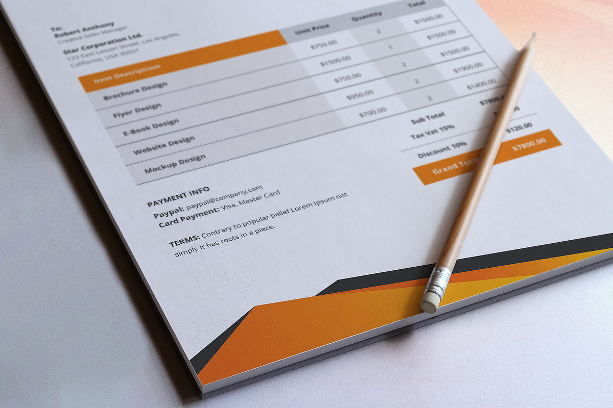 Canva Invoice