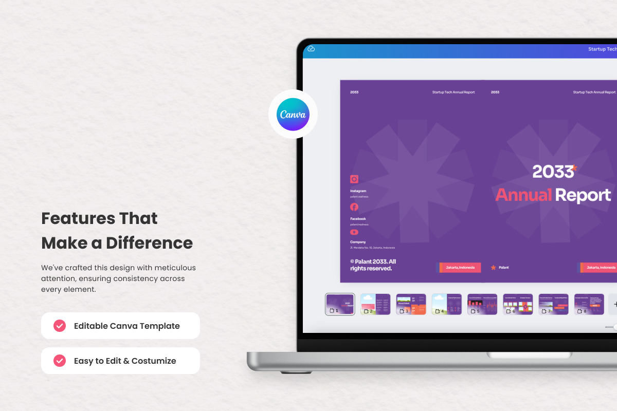Startup Tech Annual Report Brochure preview 3