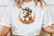 Watercolor Cowboy Autumn Clipart, an Illustration by CraftArtStudio (Thumbnail 4 of 6)