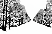 Winter Snow Silhouettes feature, an Illustration by Amazin_art (Thumbnail 17 of 42)