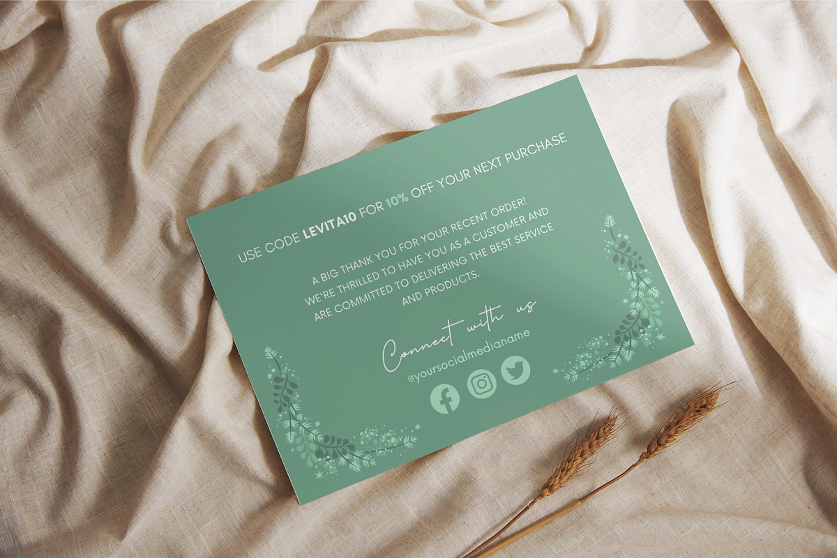 Thank You Card Canva Template, a Business Card Template by Kyuubu Arts (Photo 3 of 3)