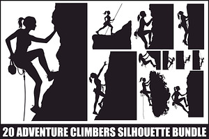 Mountain Climbing Vector Pack, an Illustration by Artivon