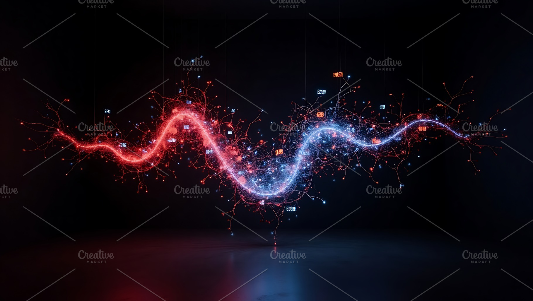 Abstract data stream visualization, an Abstract Photo by Artonix