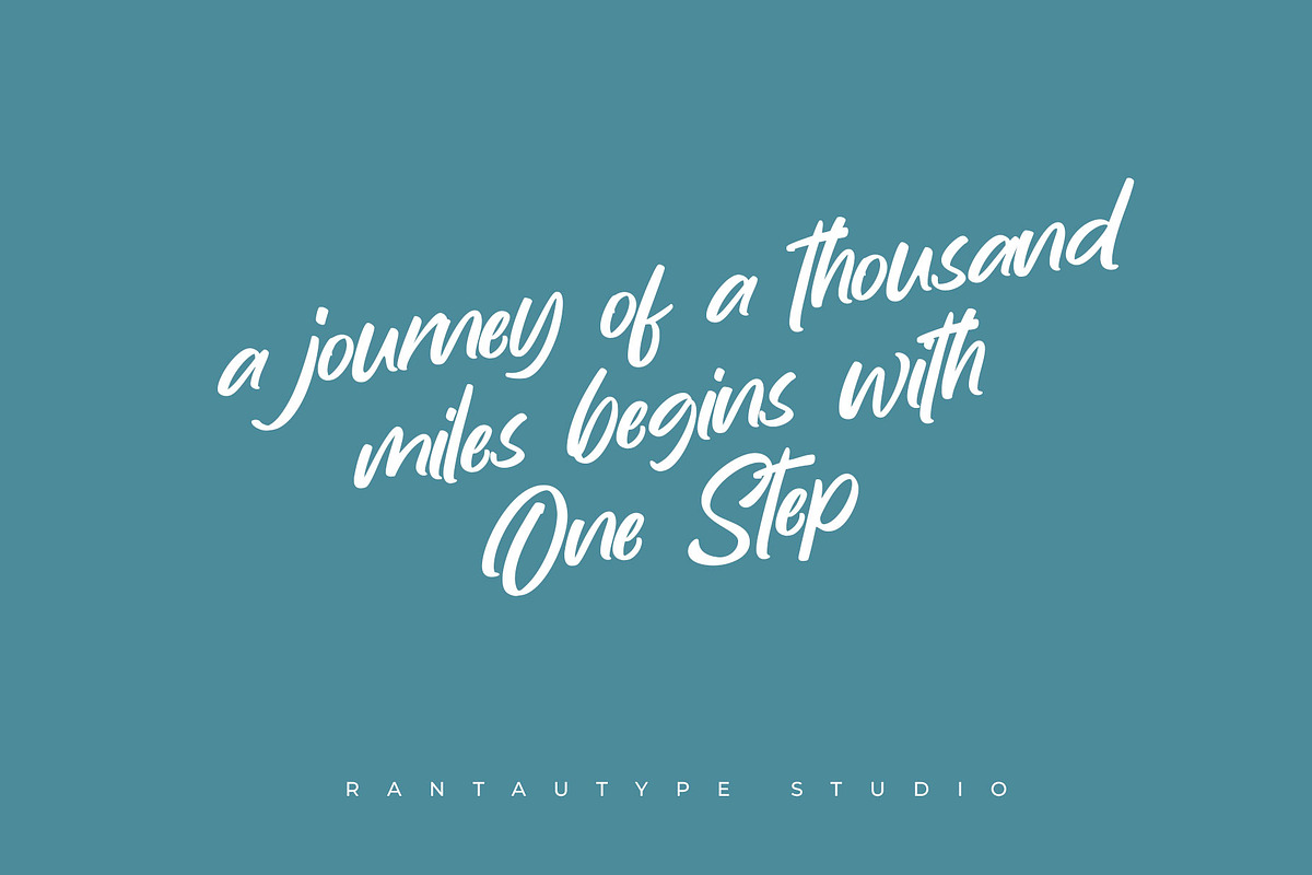 Blue Harmony Modern Script Font, a Script Font by RantautypeStudio (Photo 5 of 13)