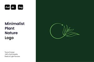 Minimalist Plant Nature Logo, a Branding & Logo Template by Luxury Logos