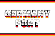 Germany Font, a Font by yaisalinas (Thumbnail 1 of 8)