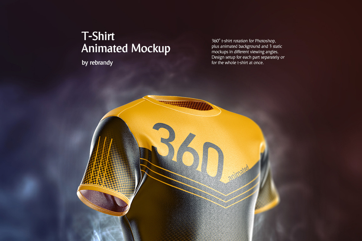 T-Shirt Animated Mockup, a Shirt Mockup by rebrandy (Photo 1 of 14)