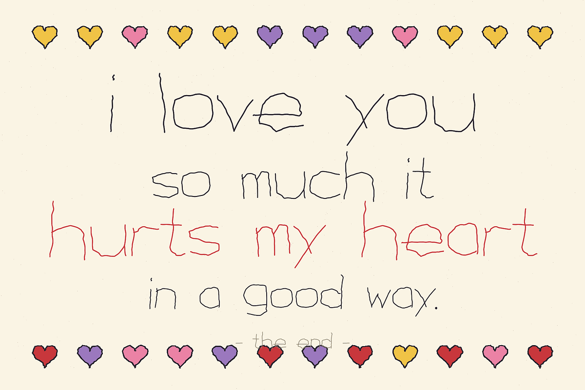 Tryprint — The Font a Kid Made, a Handwritten Font by Lettra Studio (Photo 12 of 12)