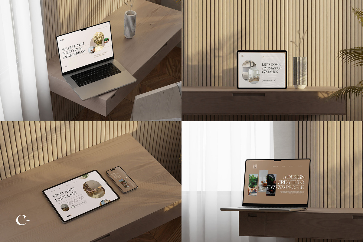 Lowe - Minimal Mockup Bundle, a Device Mockup by Creavora (Photo 3 of 9)