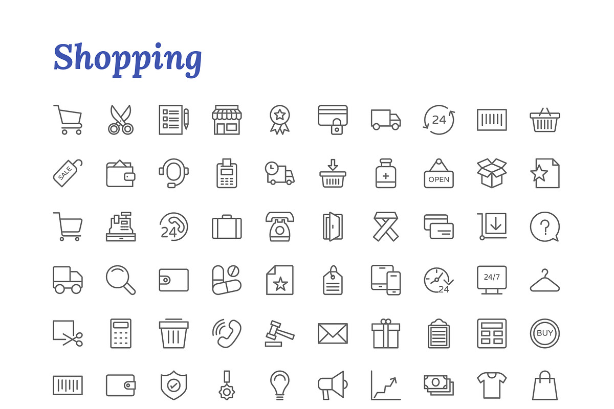 7671 Line Icons, an Outline Icon by Vectors Market (Photo 21 of 24)