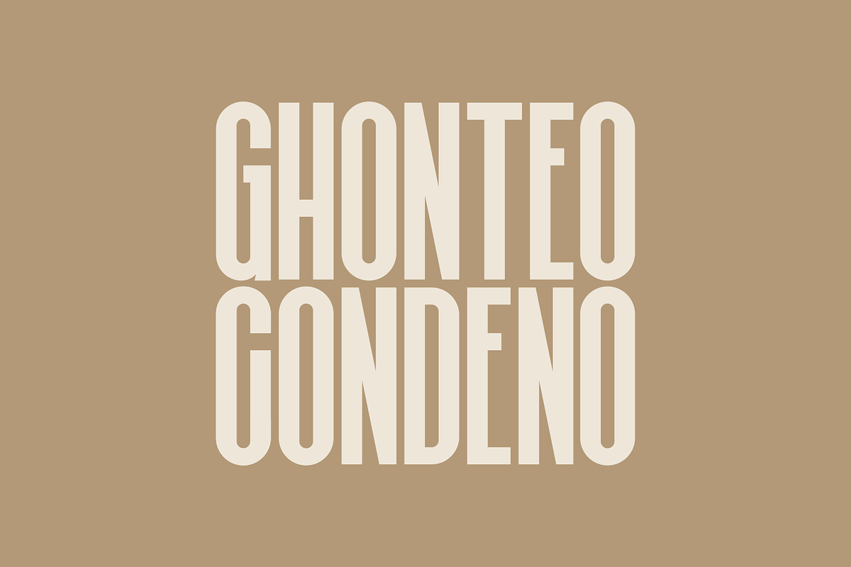 Reatfeh - Modern Condensed Typeface, a Font by Letterna (Photo 2 of 4)