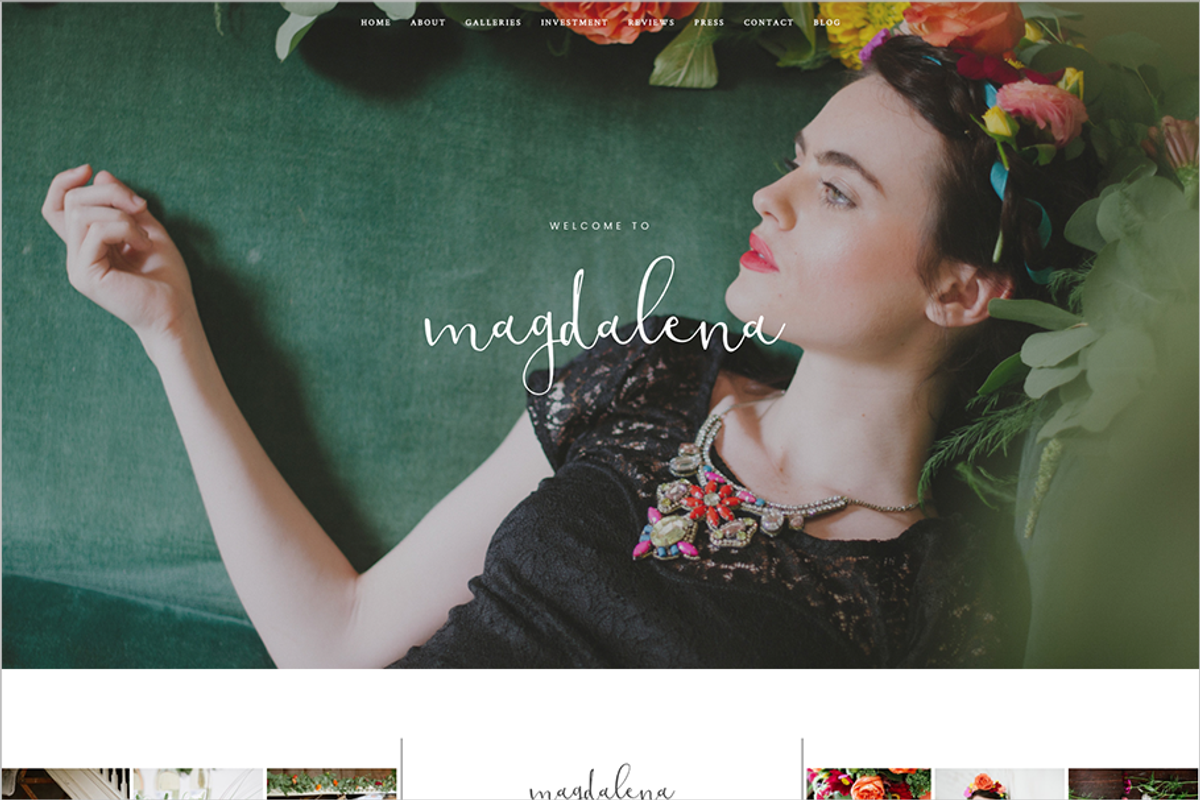 Magdalena ProPhoto 7 Template, a Websites & App Template by Red Met Yellow Creative (Photo 6 of 22)