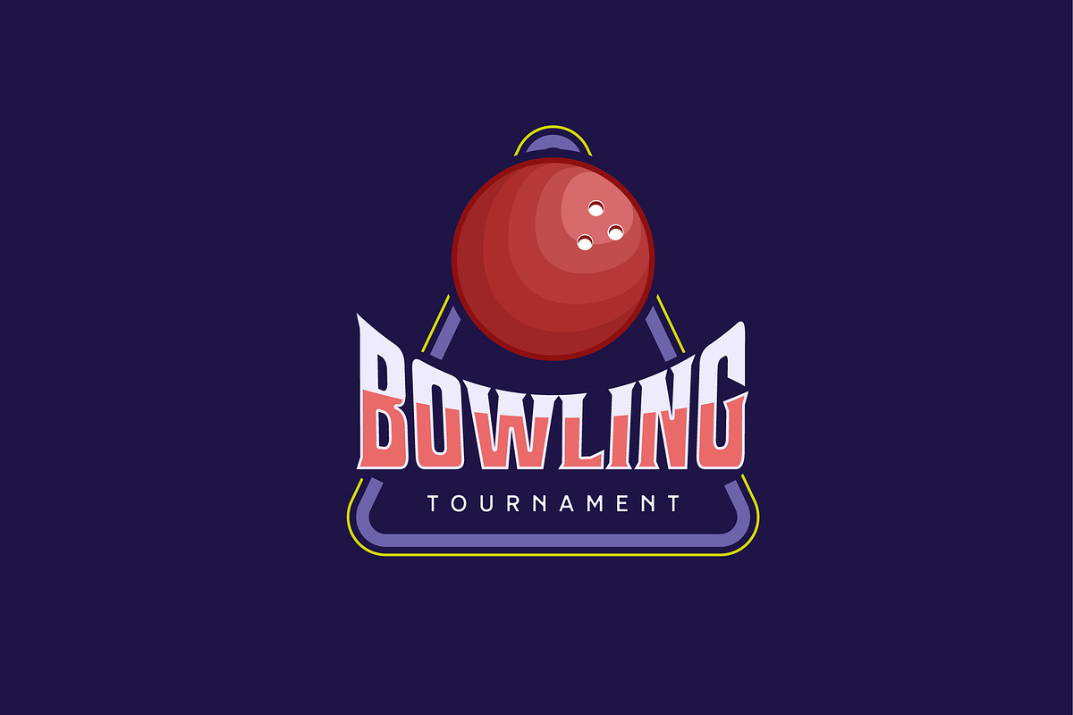 vintage bowling logo icon design, a Branding & Logo Template by Pyruos ID