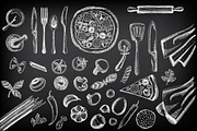 Food doodles 40 elements, a Food Illustration by BarcelonaShop (Thumbnail 2 of 3)