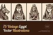 Vintage Egypt Illustrations, a Person Illustration by Creative Stall (Thumbnail 1 of 9)