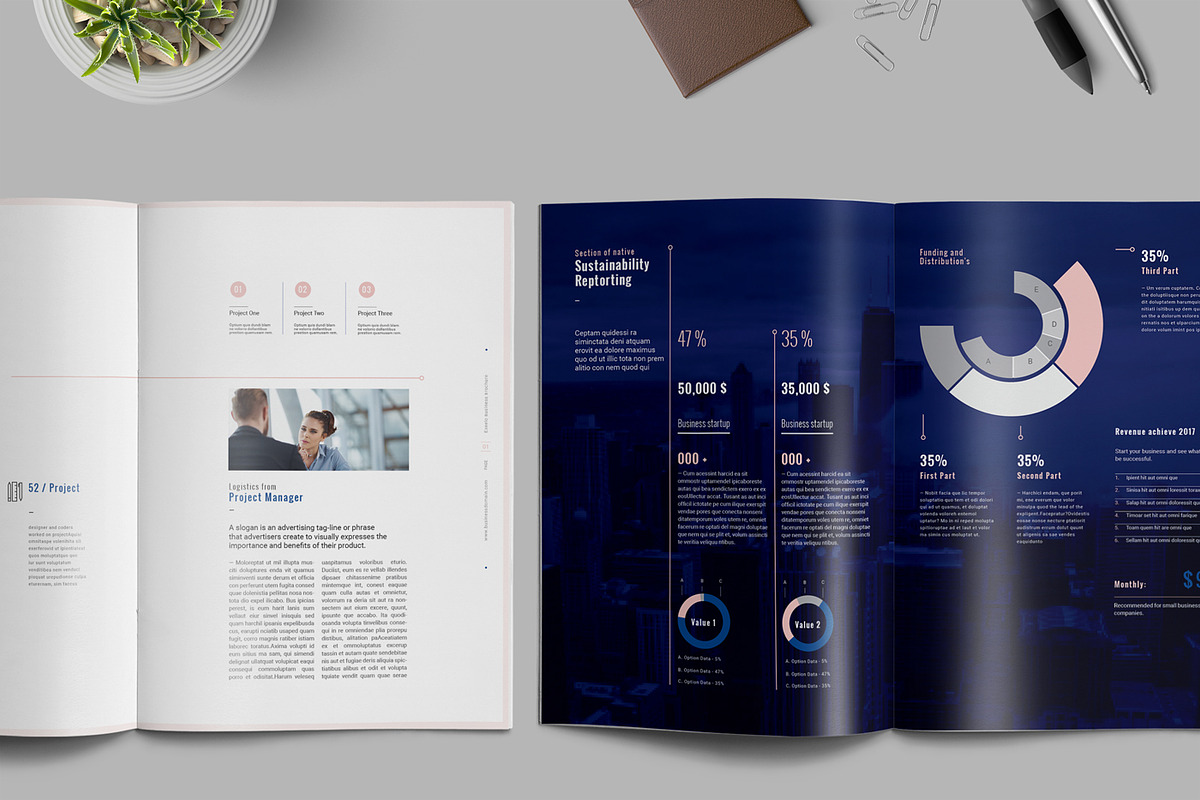 Annual Report Template, a Brochure Template by Elite_Standard (Photo 8 of 13)