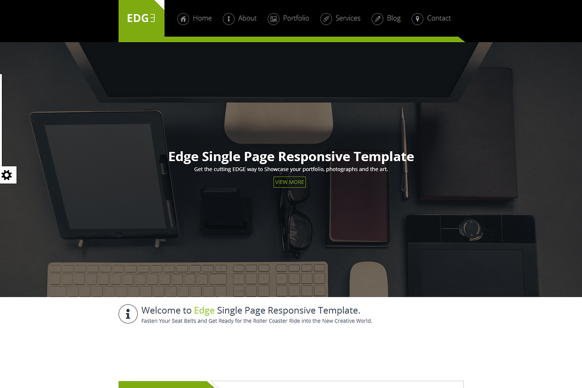EDGE Single Page Reponsive Template, a Landing Page Template by hsoft (Photo 2 of 3)