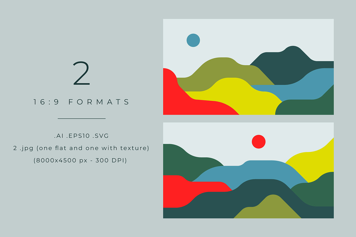 Colorful Landscapes, a Background Graphic by Léo Alexandre (Photo 4 of 12)