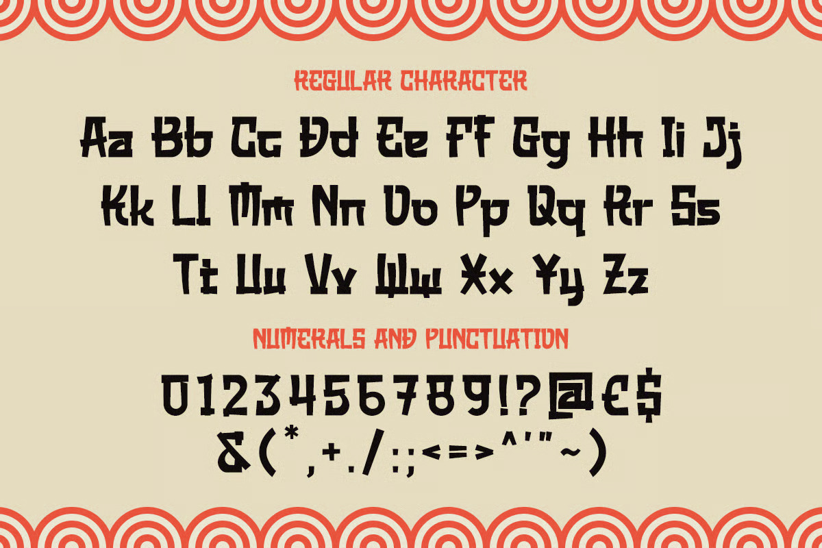 Subasa – Japanese Style Display Font, a Sans Serif Font by Brand Earth (Photo 2 of 10)