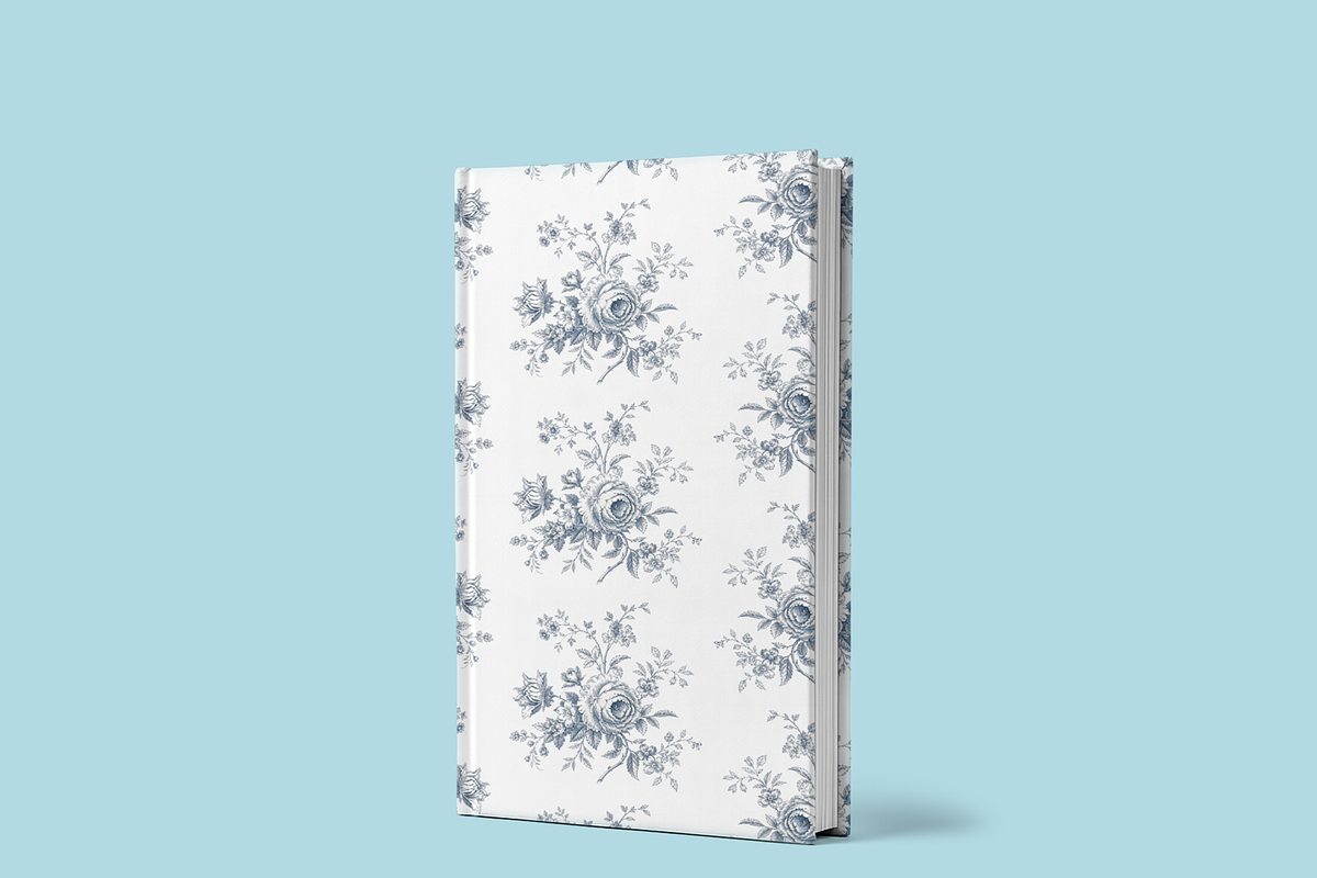 Blue Toile de Jouy Floral Pattern, a Pattern Graphic by elif (Photo 5 of 8)