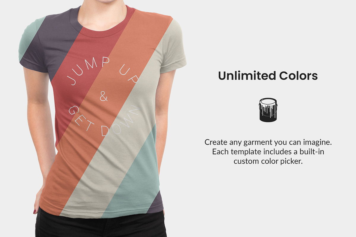 Women's T-Shirt Apparel Mockups, a Shirt Mockup by Photific (Photo 4 of 5)