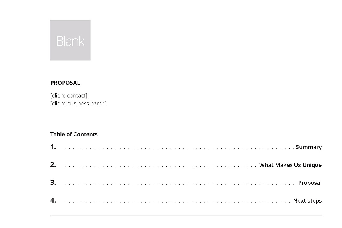 [Blank] Project Proposal Templates, a Presentation Template by BootstrapCreative (Photo 2 of 5)