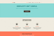 DW One Page Retro - WordPress Theme, a WordPress Template by DesignWall (Thumbnail 1 of 3)