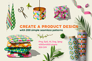 Simple Geometric Seamless Patterns, a Pattern Graphic by AnnArt (Thumbnail 3 of 9)