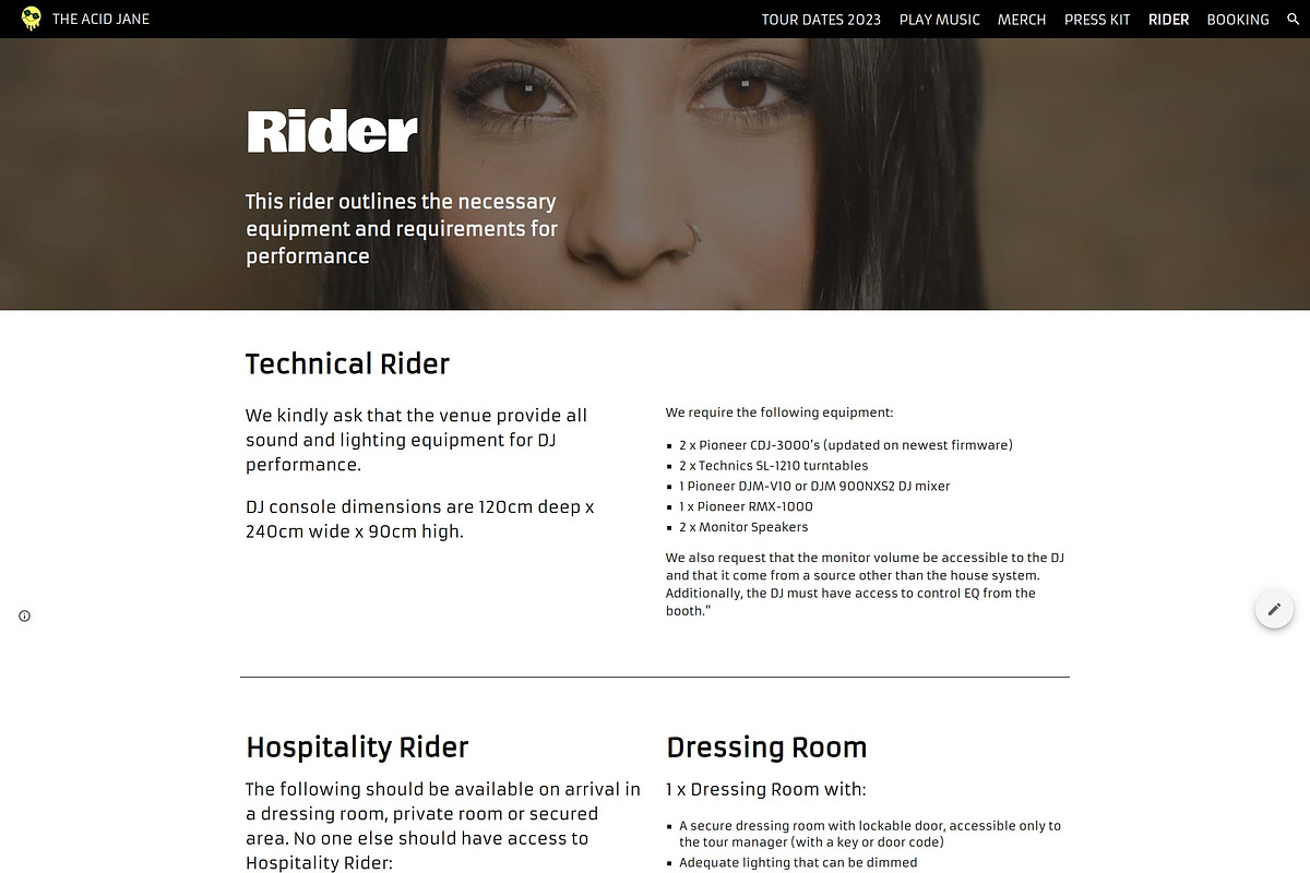 THE ACID JANE / Google Site Template, a Templates & Theme by Template Heaven (Photo 6 of 6)