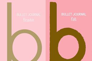 Craft Sans Serif Bullet Journal Font