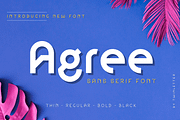 Agree, a Sans Serif Font by twinstd (Thumbnail 1 of 12)
