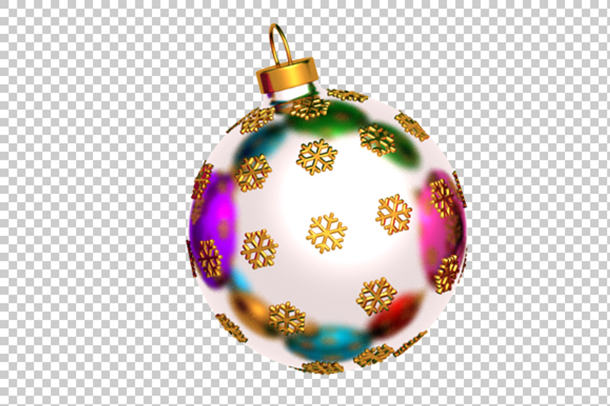 Christmas Ball - 3D Render PNG