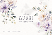 Dreamy Florals Watercolor Clipart, a Decorative Illustration by Altea Design Studio (Thumbnail 1 of 19)