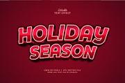 Text Effect Holiday Season, a Brushes & More by Navy Graphic (Thumbnail 1 of 2)