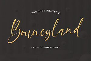 Bouncyland - Stylish Modern Font