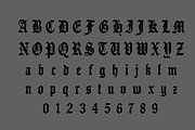 Gothic Blackletter Font, a Blackletter Font by elfy creative (Thumbnail 6 of 7)