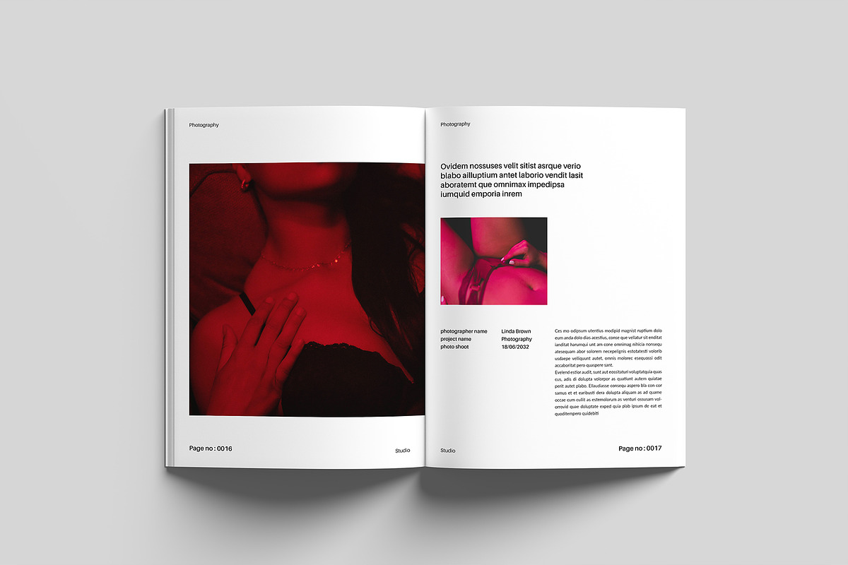 Photography Portfolio Template, a Brochure Template by GoldenGrid Studio (Photo 9 of 12)