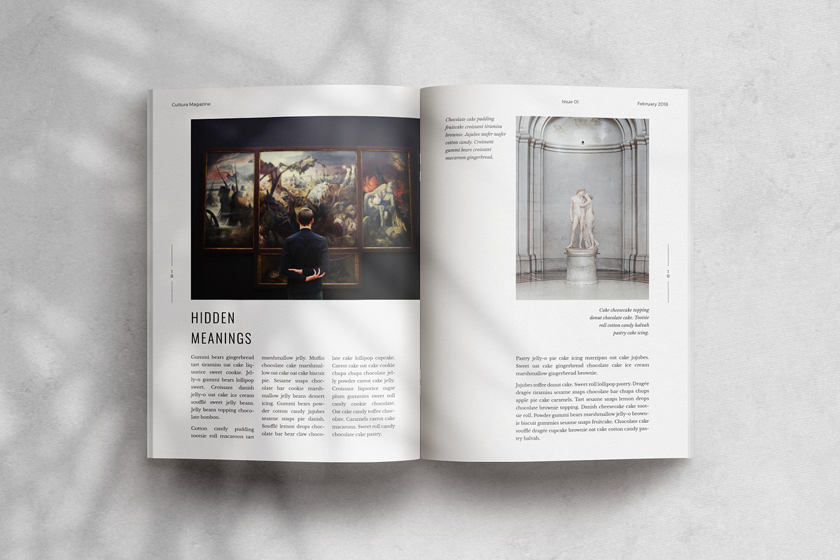 Cultura Magazine Template (InDesign), a Magazine Template by Eternel Design Studio (Photo 6 of 13)