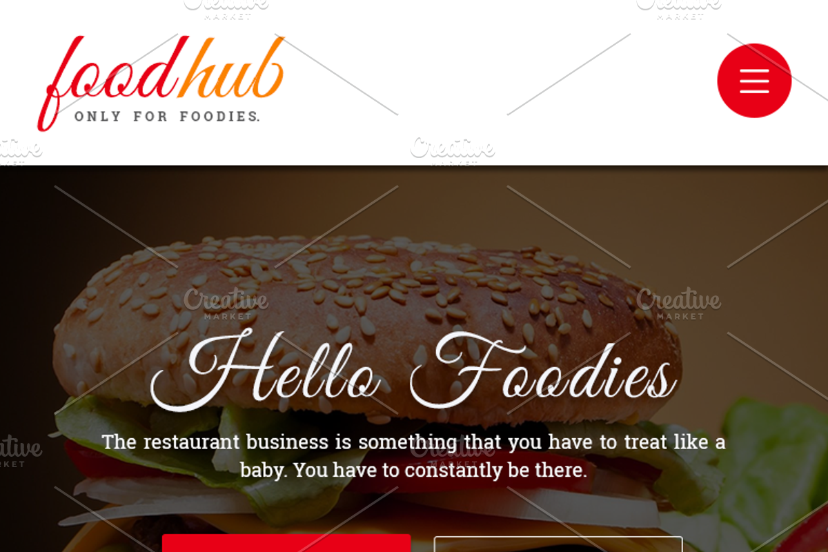 Foodhub - Responsive Restaurant PSD, a Landing Page Template by Pentaclay (Photo 8 of 8)