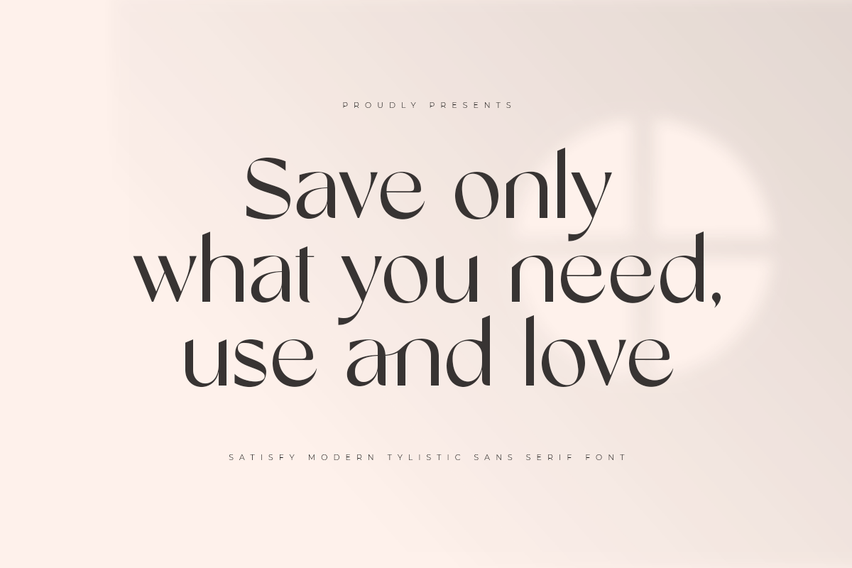 satisfy modern stylistic sans serif, a Sans Serif Font by Sensatype (Photo 12 of 18)