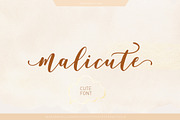 Malicute script, a Script Font by Franstudio (Thumbnail 1 of 7)