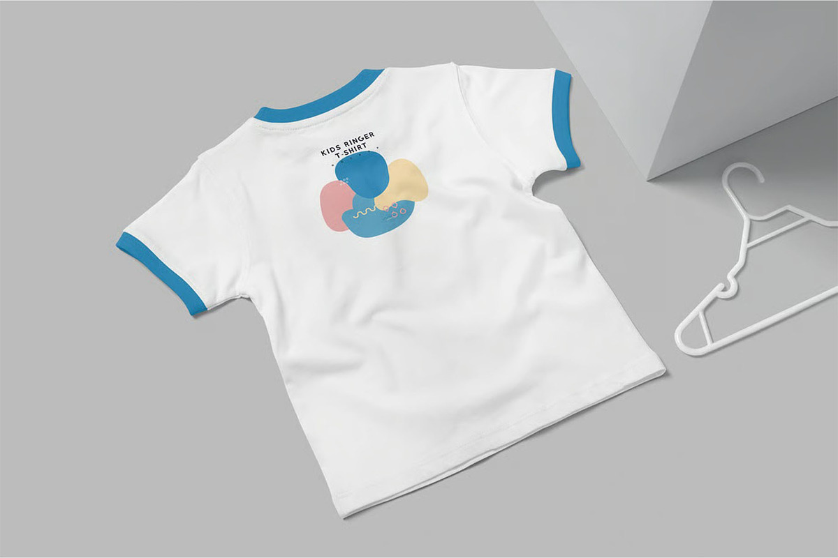 Kids Ringer Tshirt Mockups, a Shirt Mockup by megostudi0 (Photo 7 of 7)