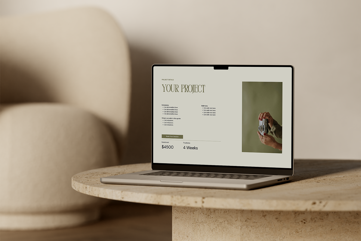 Photographer's Proposal Template, a Marketing Template by Third Ginger Studio (Photo 5 of 8)