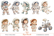 Cute Space Clipart PNG, an Object Illustration by MockupWizard (Thumbnail 2 of 6)
