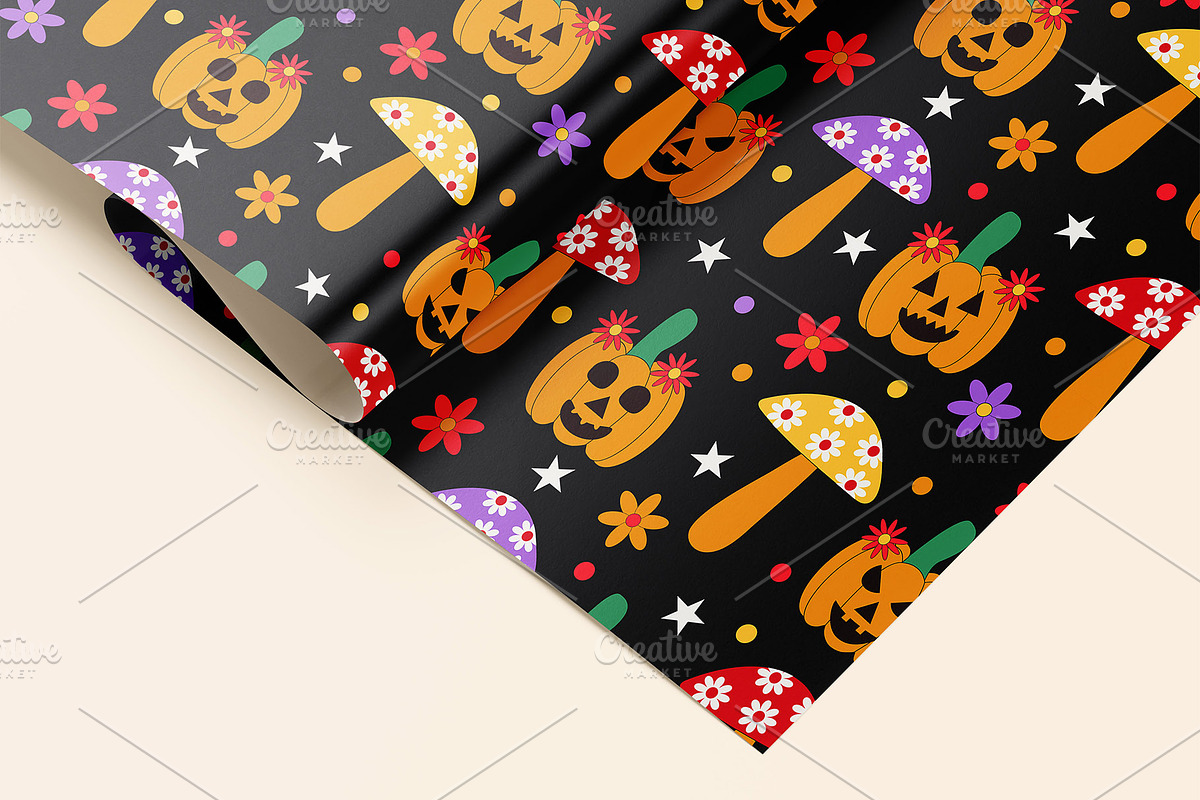 Groovy Halloween Patterns Collection, a Pattern Graphic by Yasmine Patterns (Photo 7 of 7)