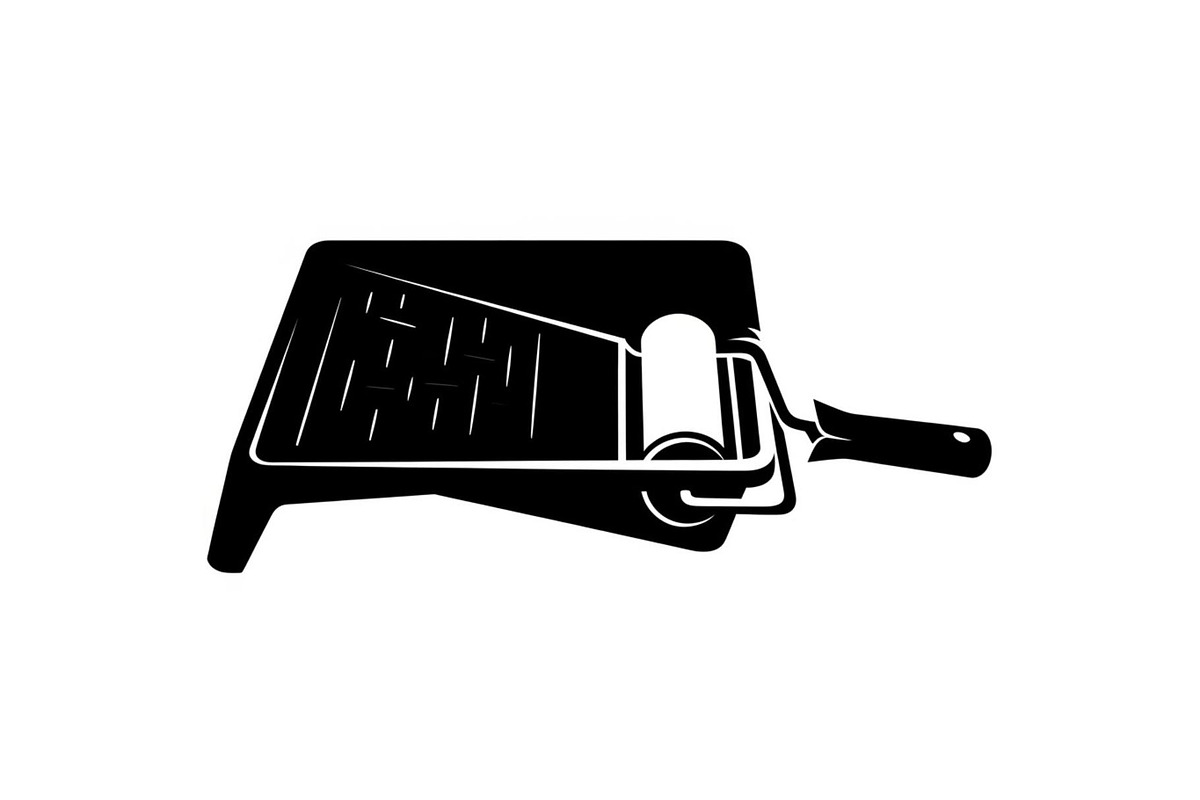 Paint Roller Tray Icon Silhouette, an Icon by hafijul (Photo 4 of 10)