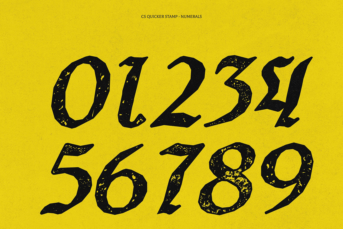 CS Quicker Stamp, a Blackletter Font by Craft Supply Co. (Photo 6 of 8)