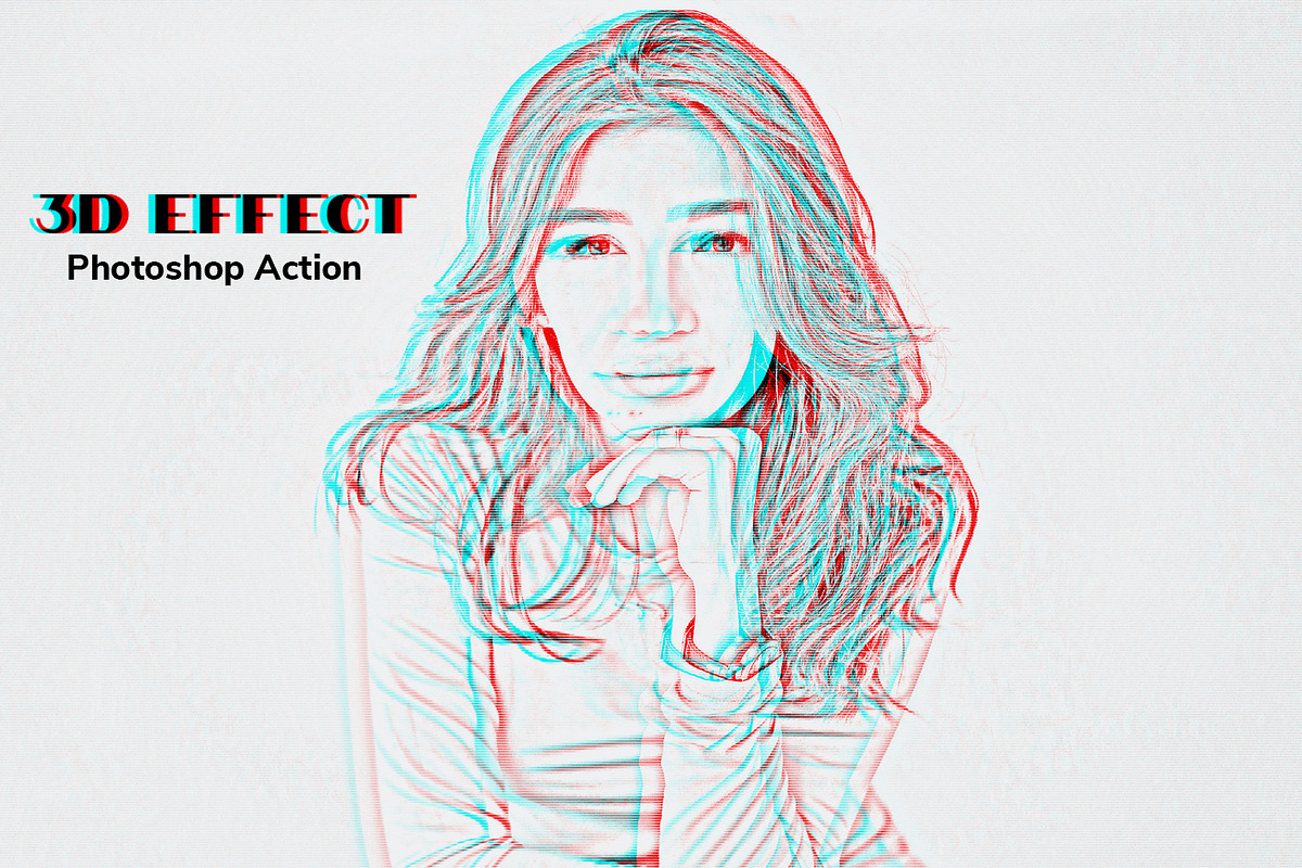 3D Effect Photoshop Action, an Action Add-On by Studio Retouch (Photo 1 of 7)