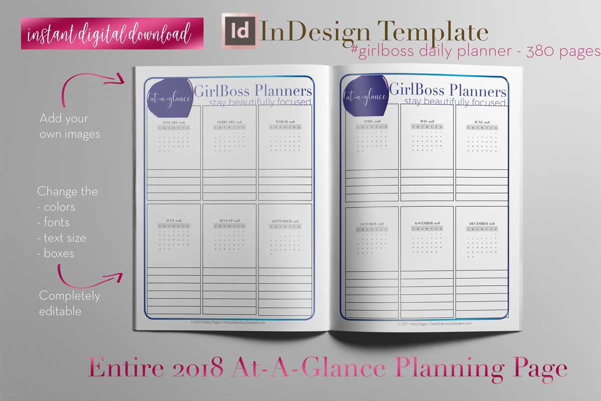 Daily Planner | InDesign Template, a Stationery Template by Planner Templates (Photo 5 of 15)