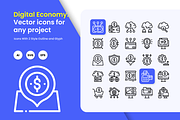 Digital Economy Icons, a Duotone Icon by HacaStudio (Thumbnail 1 of 3)